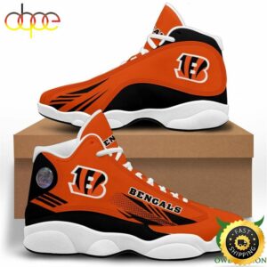 NFL Cincinnati Bengals Orange Black Air Jordan 13 Shoes