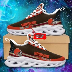 NFL Cleveland Browns Max Soul Sneaker Custom Name Pod 42 M1RTT