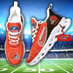 NFL Cleveland Browns Max Soul Sneaker Custom Name Ver 3