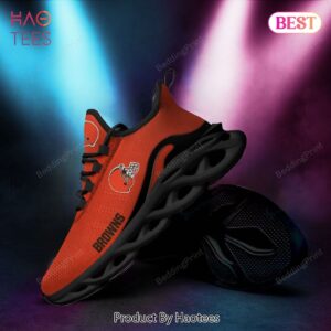 NFL Cleveland Browns New Orange Color Max Soul Shoes