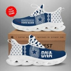 NFL Dallas Cowboys Custom Name Blue It In My DNA Max Soul Shoes