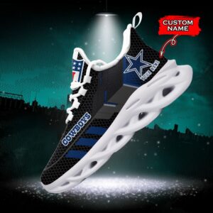 NFL Dallas Cowboys Max Soul Sneaker Custom Name 43M1