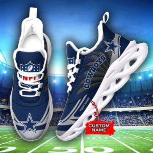 NFL Dallas Cowboys Max Soul Sneaker Custom Name 62M12