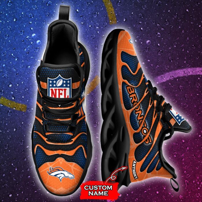 NFL Denver Broncos Max Soul Sneaker Custom Name Ver 6
