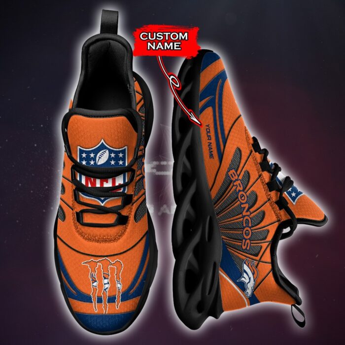 NFL Denver Broncos Max Soul Sneaker Custom Name Ver 8