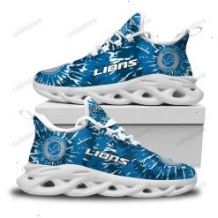 NFL Detroit Lions Custom Name Blue Max Soul Shoes