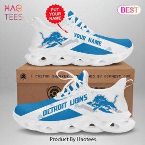 NFL Detroit Lions Custom Name Max Soul Shoes