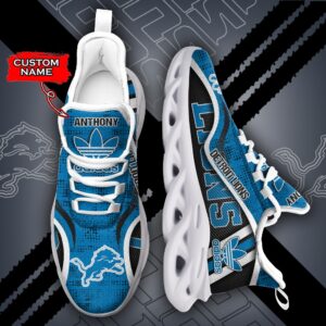 NFL Detroit Lions Max Soul Sneaker Adidas Custom Name 35M12