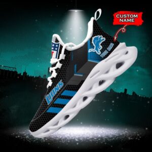 NFL Detroit Lions Max Soul Sneaker Custom Name 43M1