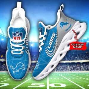 NFL Detroit Lions Max Soul Sneaker Custom Name Ver 3