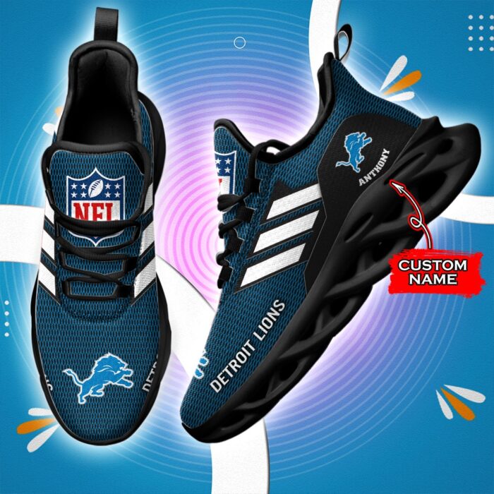 NFL Detroit Lions Max Soul Sneaker Custom Name Ver 7