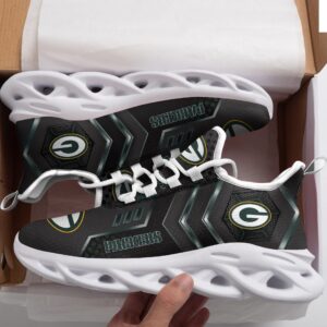 NFL Green Bay Packers Dark Green Black Max Soul Shoes V2