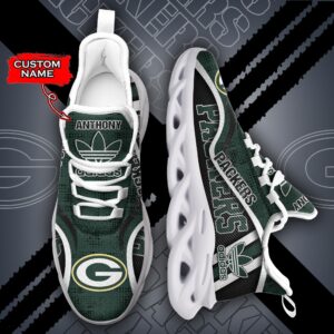 NFL Green Bay Packers Max Soul Sneaker Adidas Custom Name 35M12