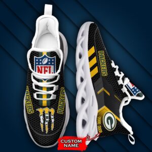 NFL Green Bay Packers Max Soul Sneaker Custom Name 43M1