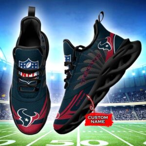 NFL Houston Texans Max Soul Sneaker Custom Name 62M12