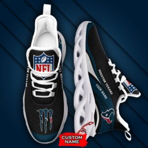 NFL Houston Texans Max Soul Sneaker Monster Custom Name Style 2