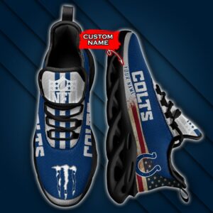NFL Indianapolis Colts Max Soul Sneaker Monster Custom Name 42M12