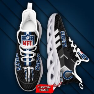 NFL Indianapolis Colts Max Soul Sneaker Monster Custom Name 43M12