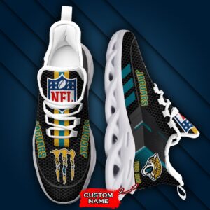 NFL Jacksonville Jaguars Max Soul Sneaker Custom Name 43M1