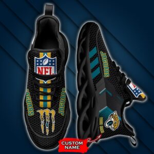 NFL Jacksonville Jaguars Max Soul Sneaker Custom Name 43M1