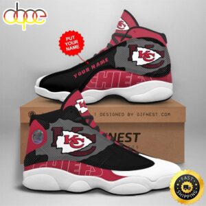 NFL Kansas City Chiefs Custom Name Air Jordan 13 Shoes V1
