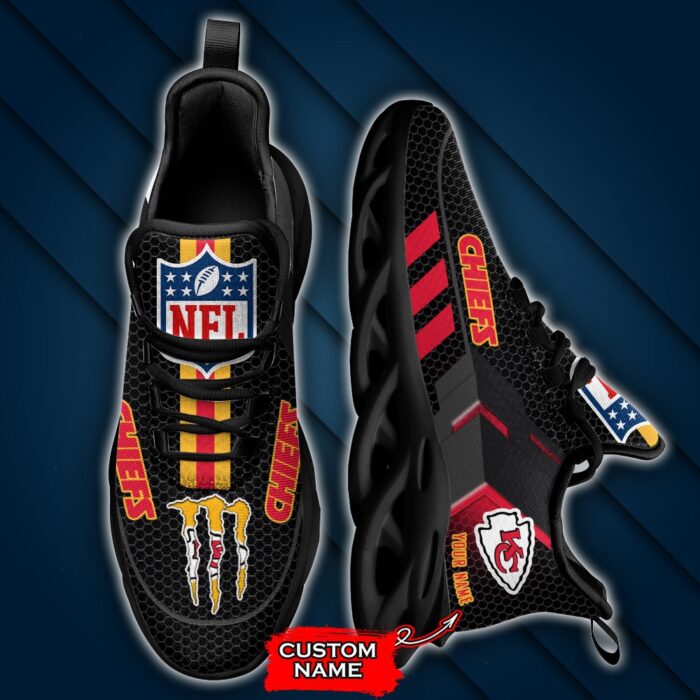 NFL Kansas City Chiefs Max Soul Sneaker Custom Name 43M1