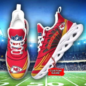 NFL Kansas City Chiefs Max Soul Sneaker Custom Name 62M12