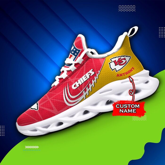 NFL Kansas City Chiefs Max Soul Sneaker Custom Name Ver 3