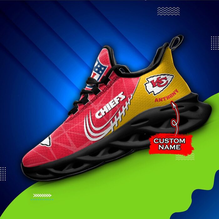 NFL Kansas City Chiefs Max Soul Sneaker Custom Name Ver 3