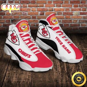 NFL Kansas City Chiefs Personalized Air Jordan 13 Shoes