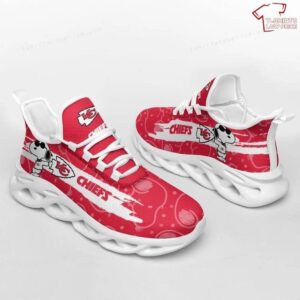 NFL Kansas City Chiefs Red Snoopy Max Soul Sneakers Running Shoes