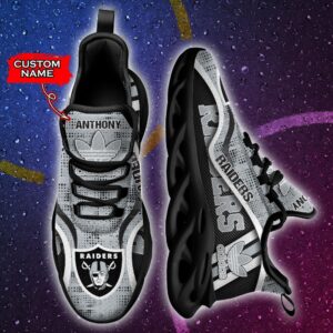 NFL Las Vegas Raiders Max Soul Sneaker Adidas Custom Name 35M12