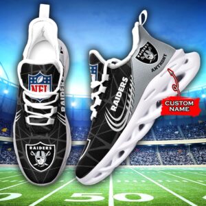 NFL Las Vegas Raiders Max Soul Sneaker Custom Name Ver 3