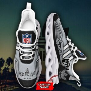 NFL Las Vegas Raiders Max Soul Sneaker Custom Name Ver 4