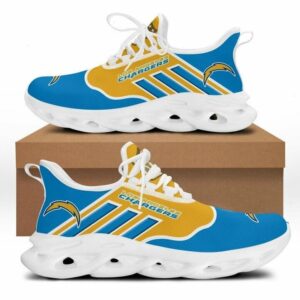 NFL Los Angeles Chargers Powder Blue Gold Max Soul Shoes