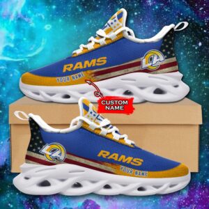 NFL Los Angeles Rams Max Soul Sneaker Custom Name Pod 42 M1RTT