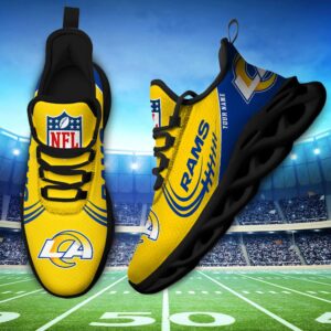 NFL Los Angeles Rams Max Soul Sneaker Custom Name Ver 2
