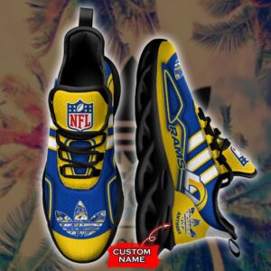 NFL Los Angeles Rams Max Soul Sneaker Custom Name Ver 4