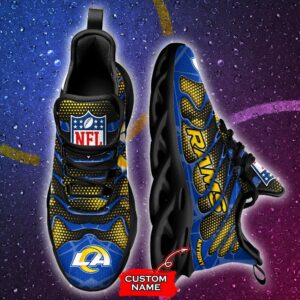 NFL Los Angeles Rams Max Soul Sneaker Custom Name Ver 5