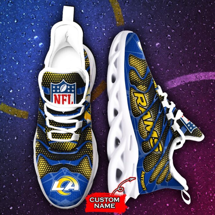 NFL Los Angeles Rams Max Soul Sneaker Custom Name Ver 6