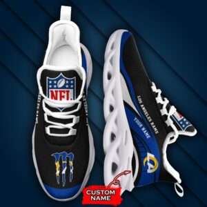 NFL Los Angeles Rams Max Soul Sneaker Monster Custom Name Style 2