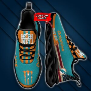 NFL Miami Dolphins Max Soul Sneaker Custom Name Pod 42 M1RTT