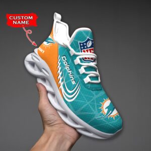 NFL Miami Dolphins Max Soul Sneaker Custom Name Ver 3