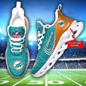 NFL Miami Dolphins Max Soul Sneaker Custom Name Ver 3