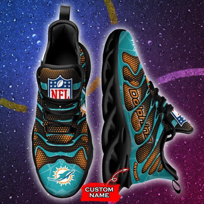 NFL Miami Dolphins Max Soul Sneaker Custom Name Ver 6