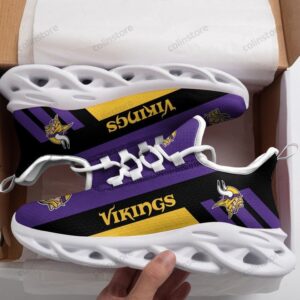NFL Minnesota Vikings Purple Yellow Black Version Max Soul Shoes