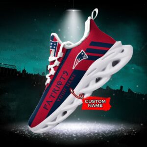 NFL New England Patriots Max Soul Sneaker Custom Name 40M12