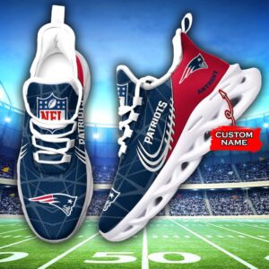 NFL New England Patriots Max Soul Sneaker Custom Name Ver 3