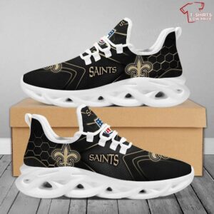 NFL New Orleans Saints Black Logo Sneaker Max Soul Shoes