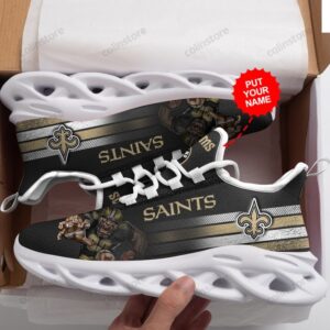 NFL New Orleans Saints Custom Name Limited Edition Max Soul Shoes V2